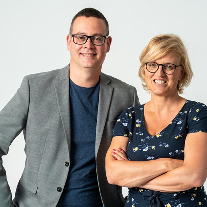 Raoul Hedebouw et Sofie Merckx