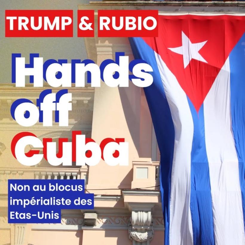 affiche 'Trump & Rubio, Hands Off Cuba’