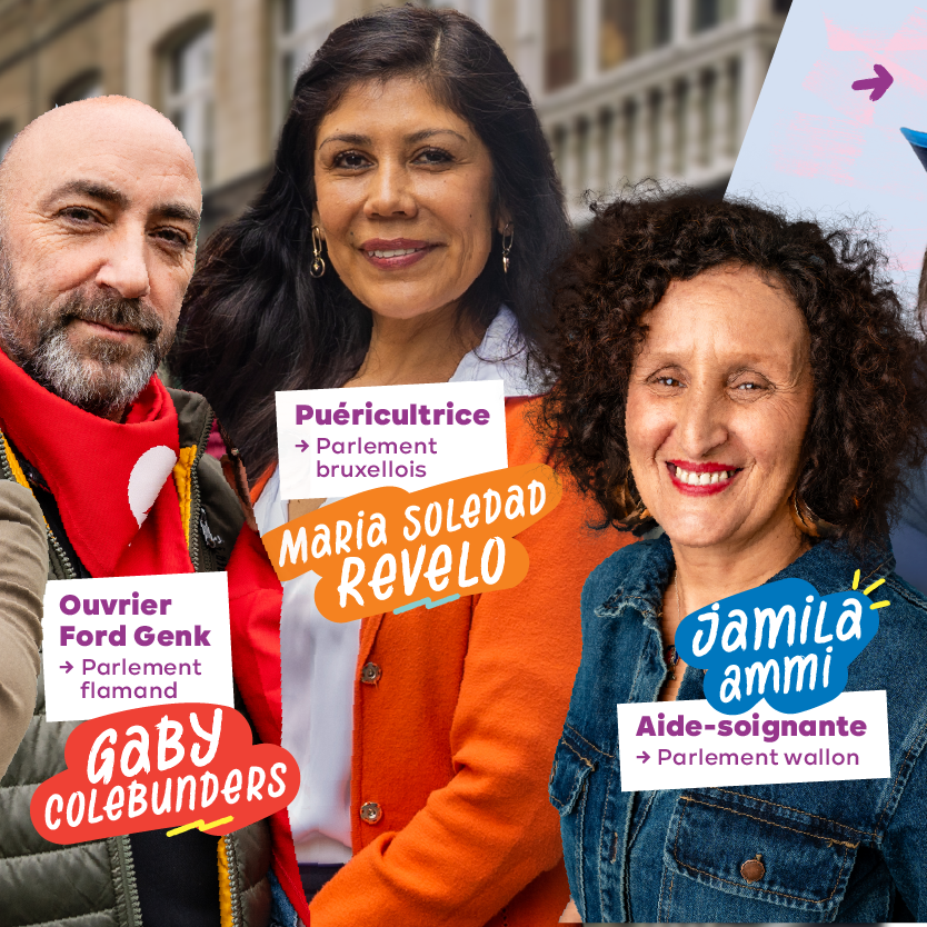 Les députés ouvriers et ouvrières du PTB.