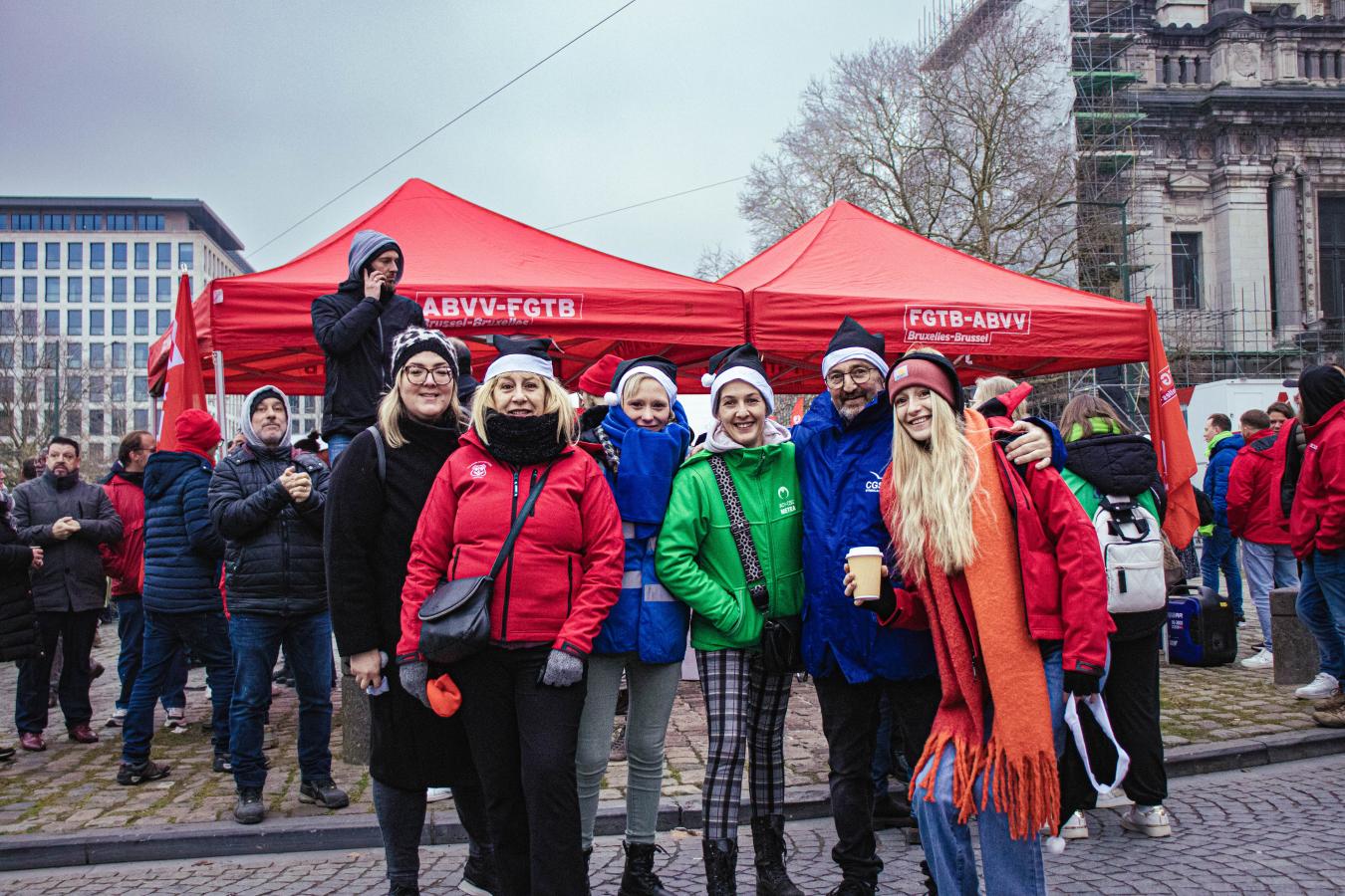 Des syndicalistes de toutes les couleurs.
