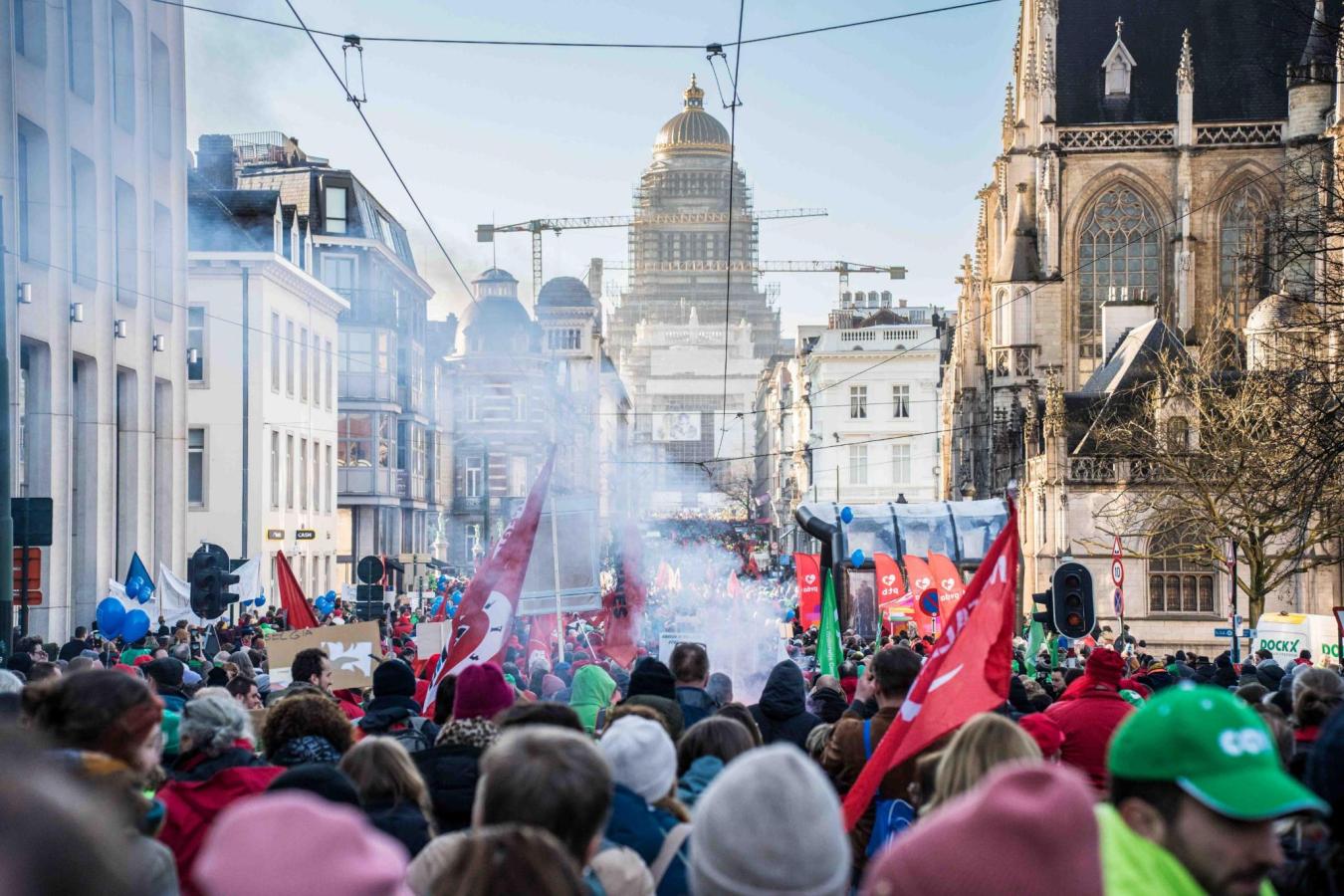 Manifestation à Bruxelles le 13 janvier contre le gouvernement des casseurs.