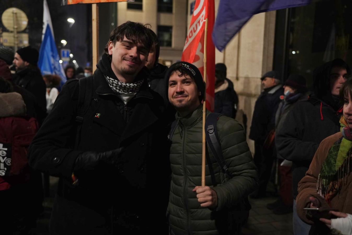 Des gens en actions contre Trump le lundi 20 janvier 2025 à Bruxelles