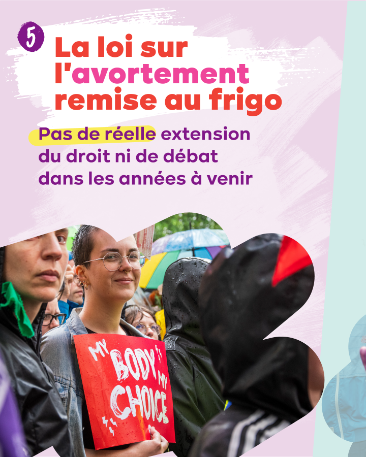 La loi sur l'avortement remise au frigo : pas de réelle extension du droit ni de débat dans les années à venir