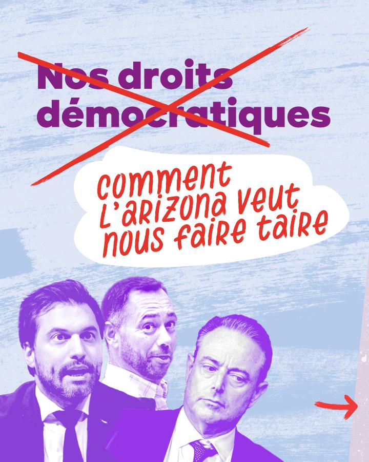 Nos droits démocratiques (texte barré). Comment l'Arizona veut nous faire taire 