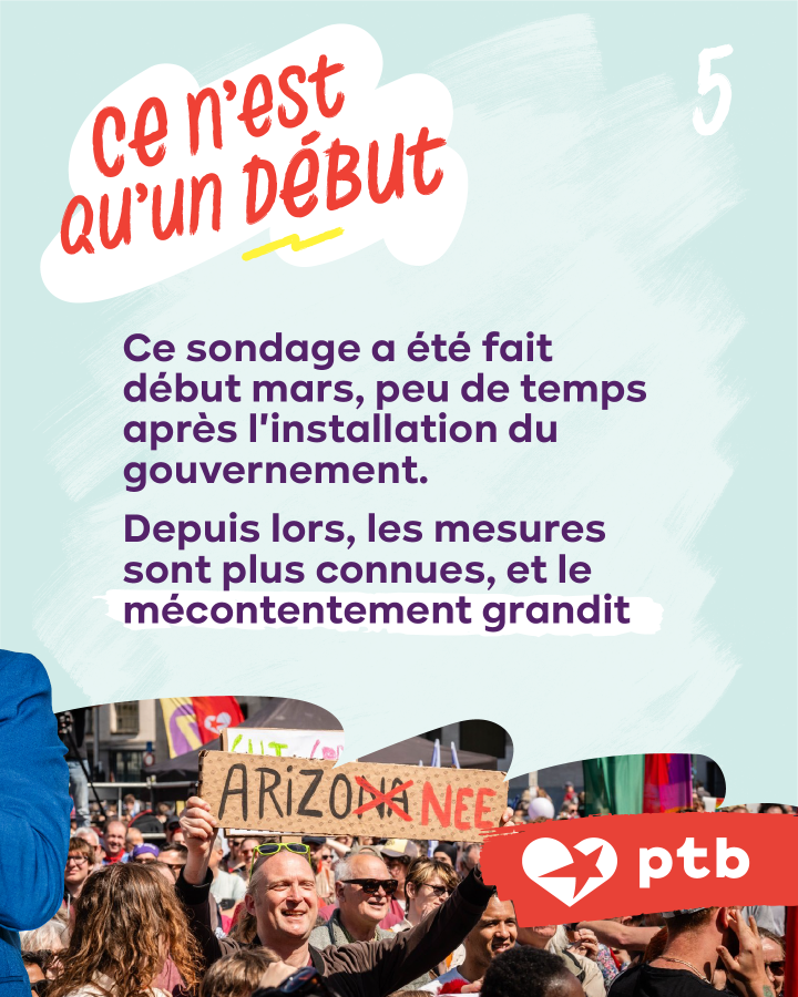 Ce n’est qu’un début. ce sondage a été fait début mars, peu de temps après l'installation du gouvernement. Depuis lors, les mesures sont plus connues, et le mécontentement grandit