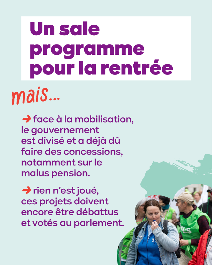 Image d'un carrousel sur l'accord d'été du gouvernement.