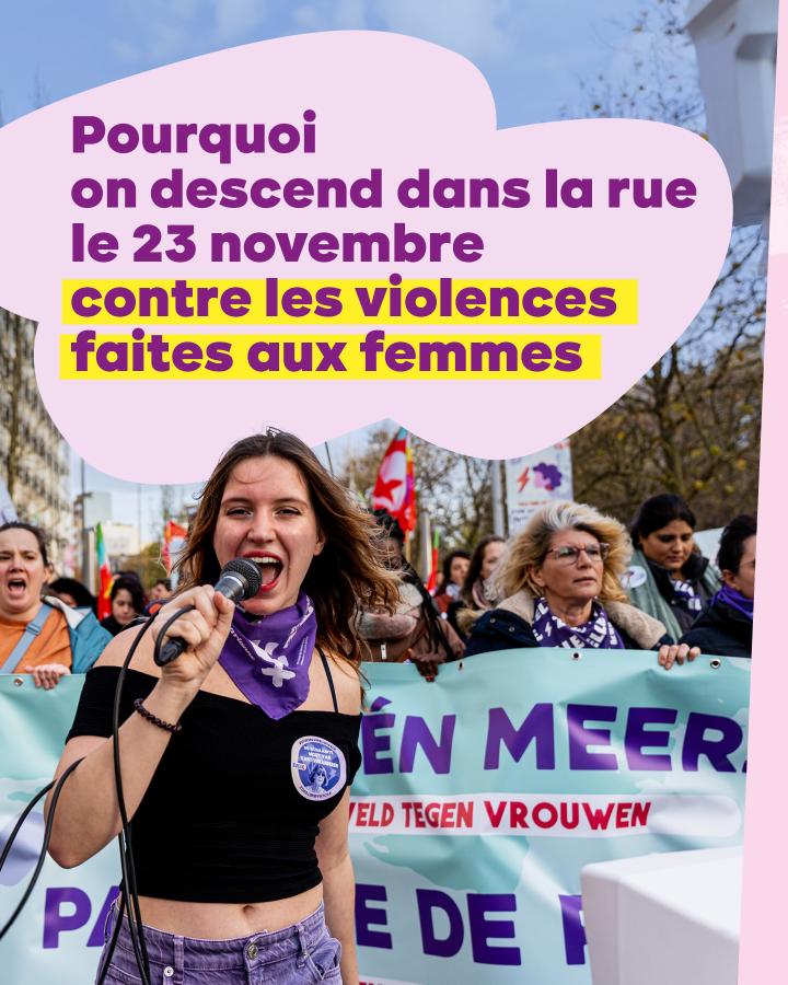 Pourquoi on descend dans la rue le 23 novembre contre les violences faites aux femmes → 