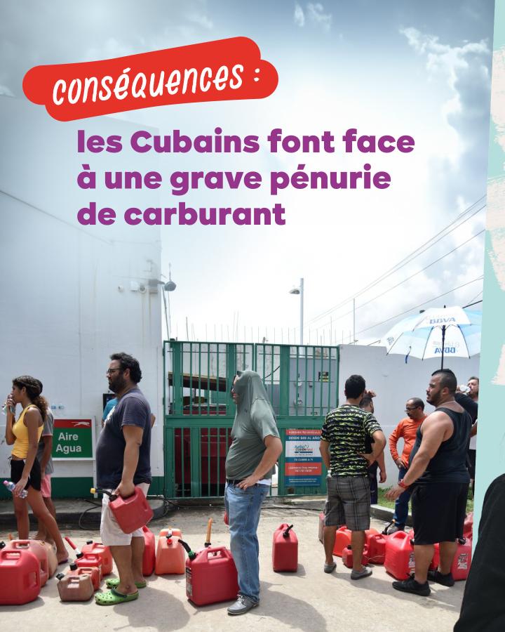 Conséquences : les Cubains font face à une grave pénurie de carburant