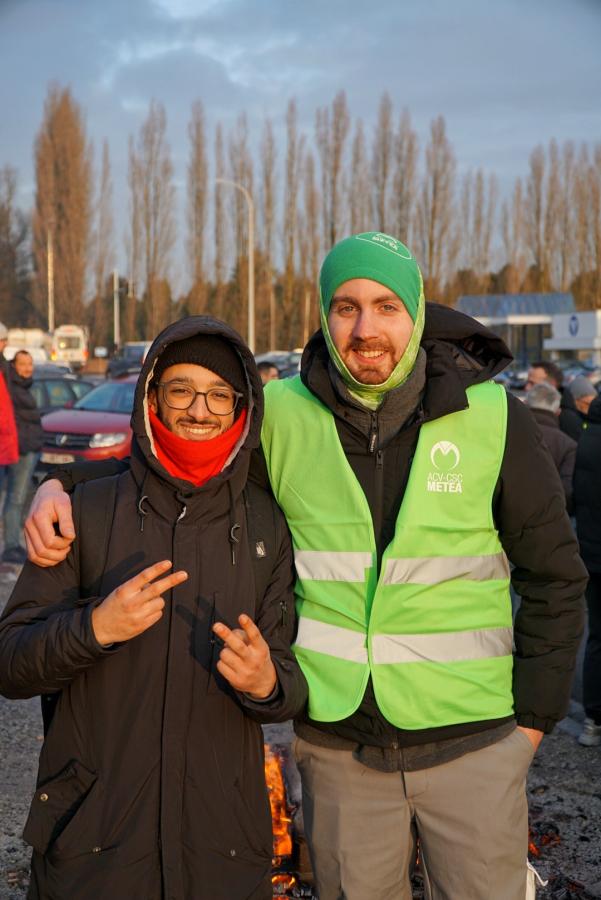Deux syndicalistes à Charleroi, un rouge et un vert
