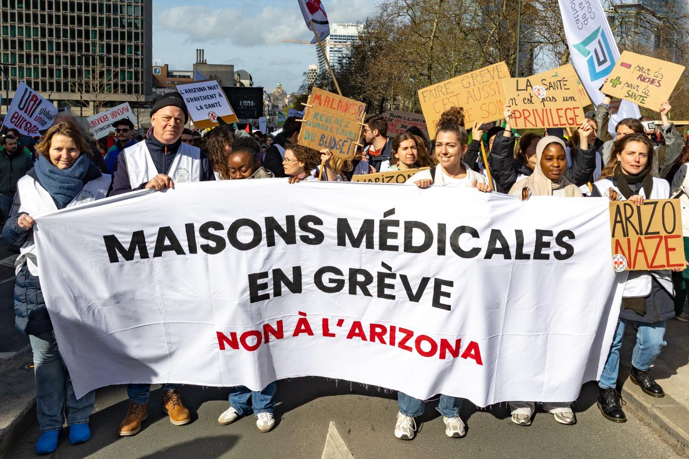 Bloc "maisons médicales en grève"