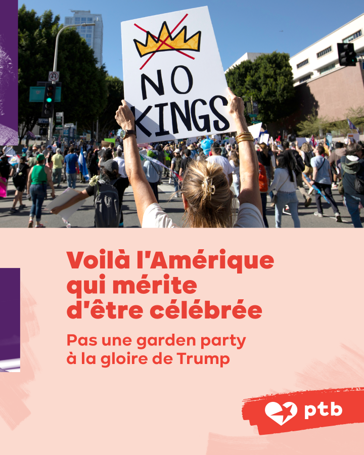 Voilà l'Amérique qui mérite d'être célébrée. Pas une garden party à la gloire de Trump. 