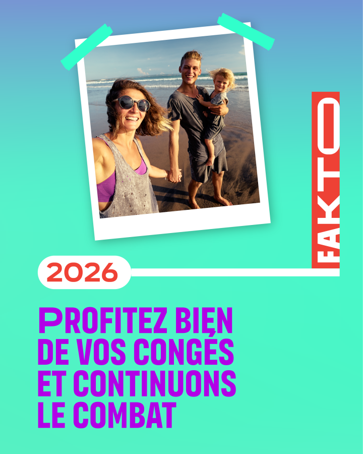 2026 Profitez bien de vos congés et continuons le combat