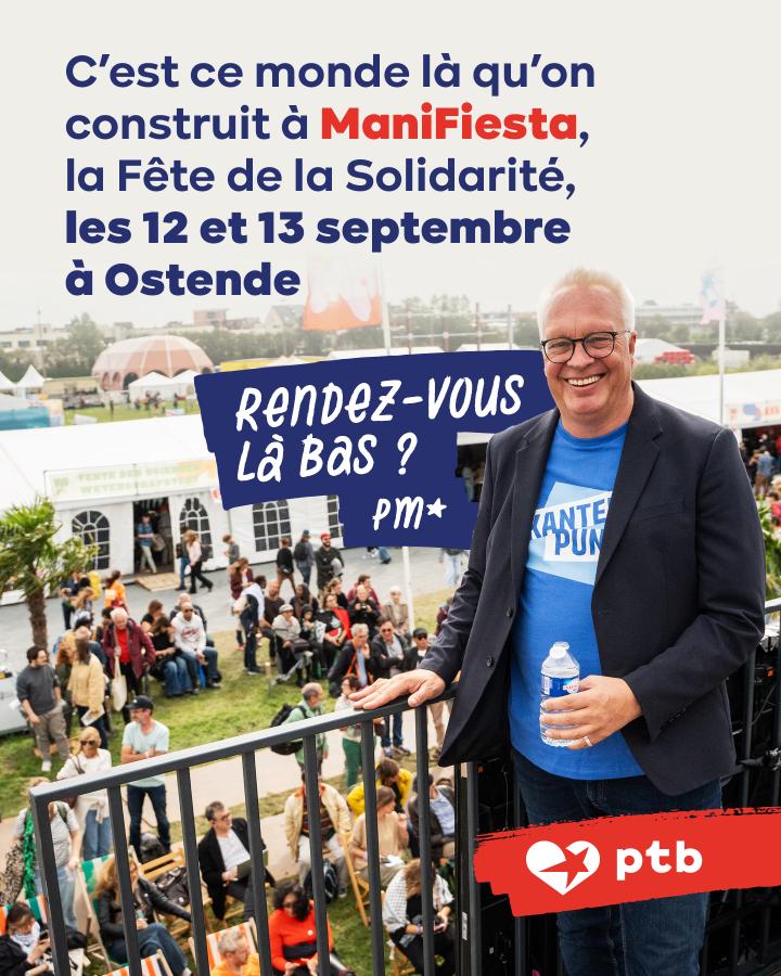 C’est ce monde là qu’on construit à ManiFiesta,  la Fête de la Solidarité,  les 12 et 13 septembre à Ostende   Rendez-vous là bas ?  
