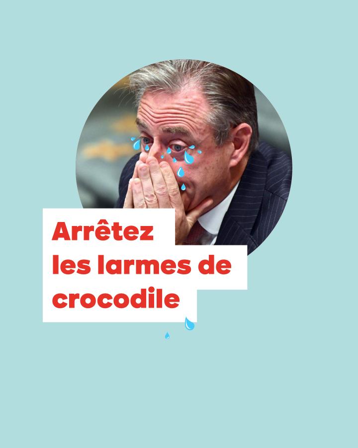 Arrêtez les larmes de crocodile