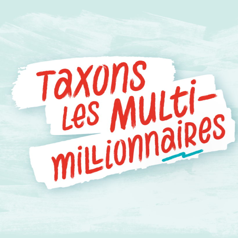 Slogan 'taxons les multimillionnaires'