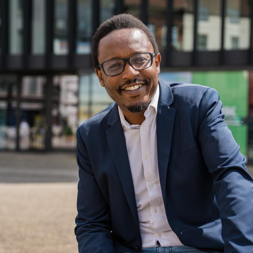 Germain Mugemangango, chef de groupe PTB au Parlement wallon