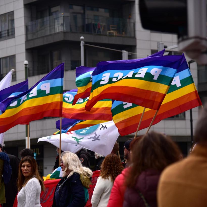Manifestation pour la paix à Bruxelles