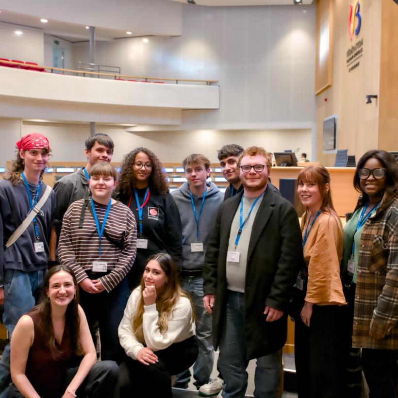 Mobilisation d'élèves au Parlement Wallonie-Bruxelles