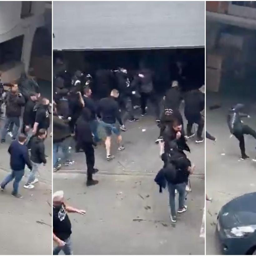 Attaques racistes de hooligans d'extrême droite à Molenbeek.