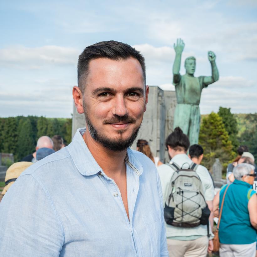 Julien Liradelfo à la commémoration de Julien Lahaut à Seraing