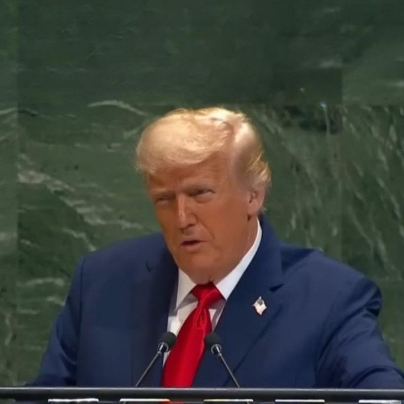 Donald Trump lors de son discours à l’ONU.