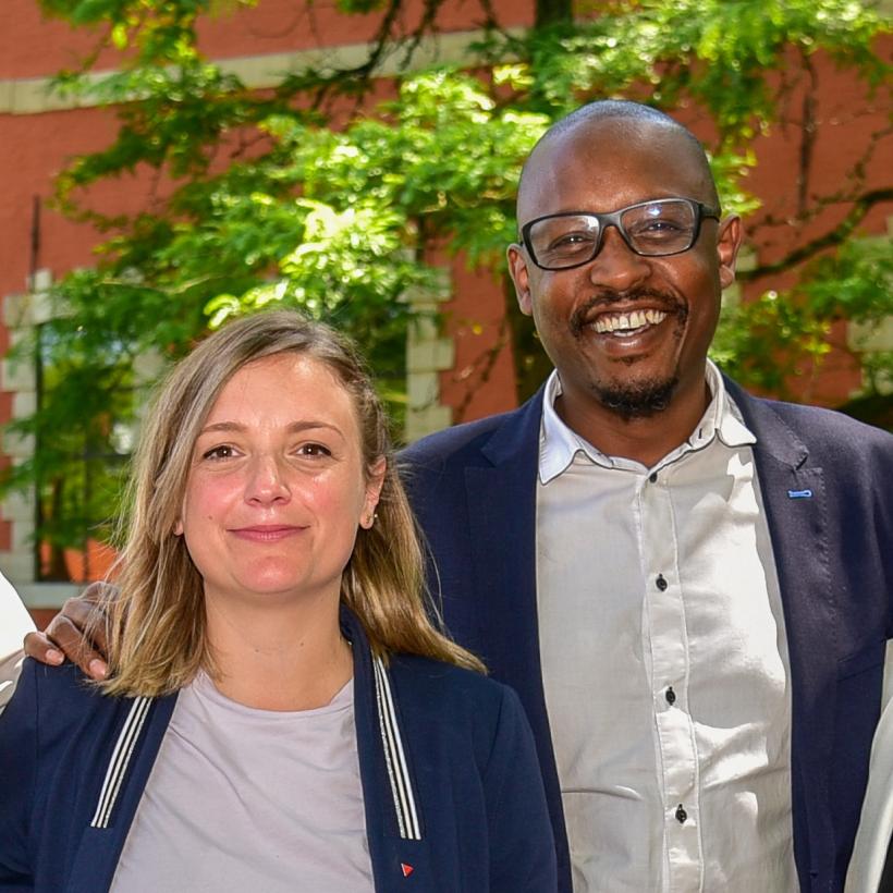 Amandine Pavet et Germain Mugemangango