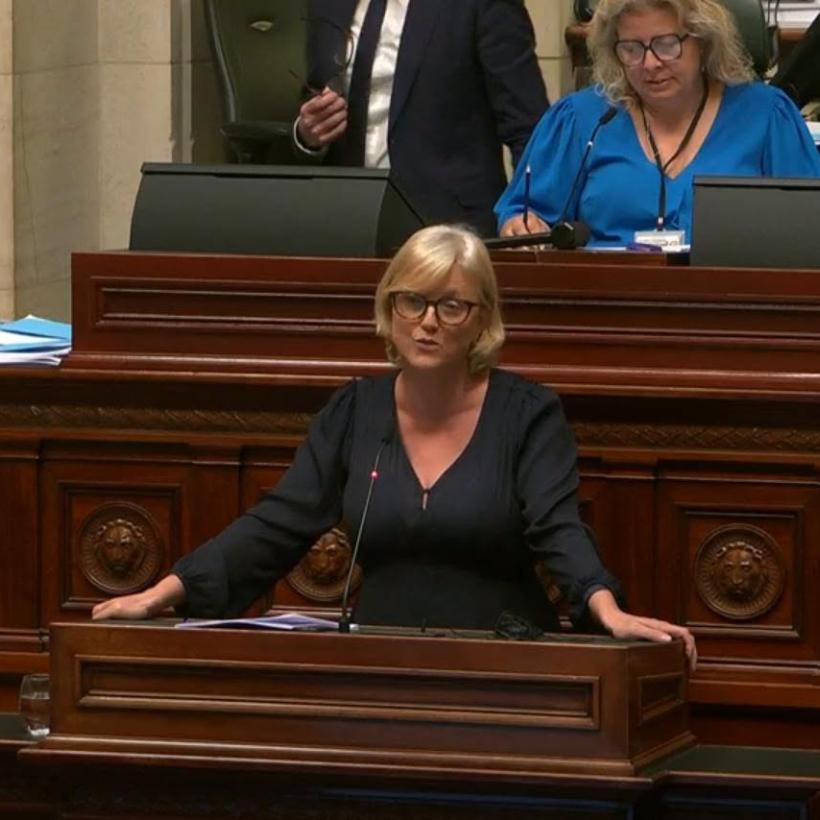 Sofie Merckx au parlement.
