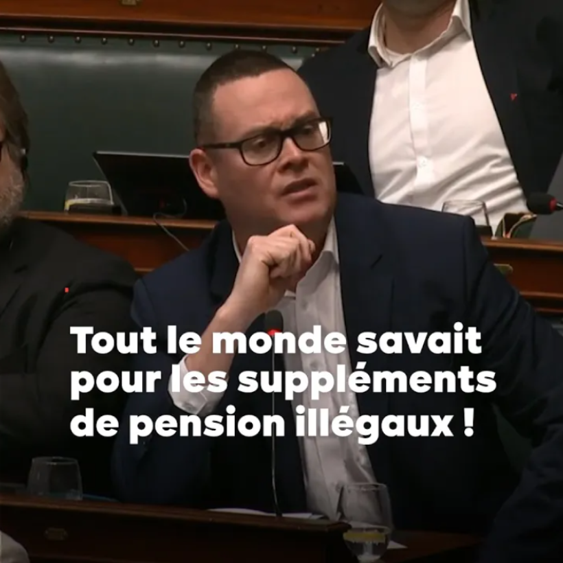 Raoul Hedebouw intervient à la Chambre.
