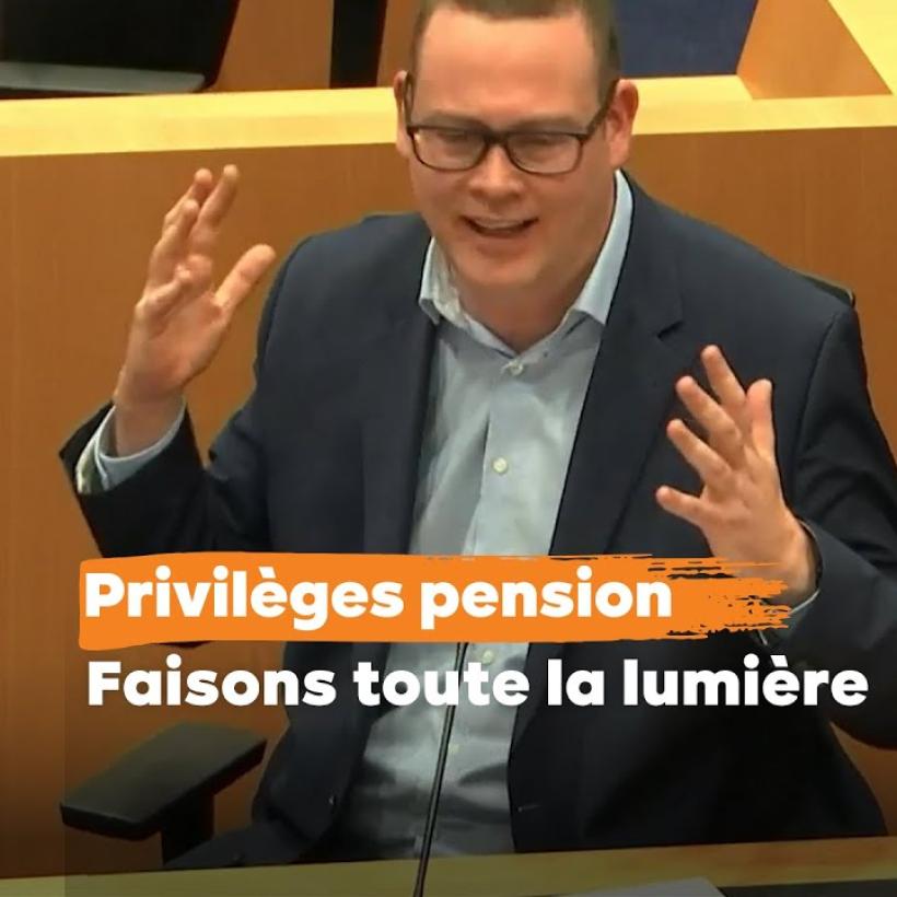 Raoul Hedebouw intervient à la Chambre.