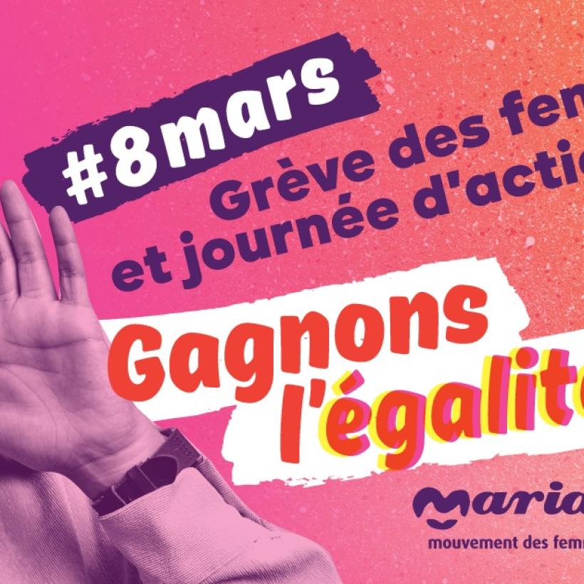 Journée internationale de lutte pour les droits des femmes : le PTB et Marianne réclament un salaire minimum de 14 euros de l'heure