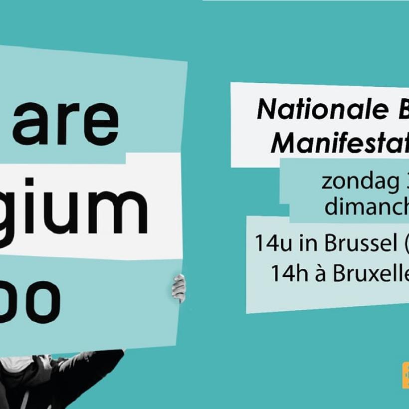 Rendez-vous à la manifestation nationale « We Are Belgium Too »