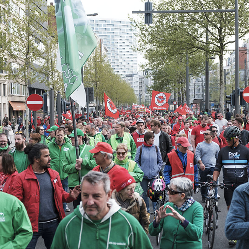 Journée nationale d’actions syndicales : pour débloquer les salaires, le PTB met la proposition de loi Goblet-Hedebouw à disposition du gouvernement