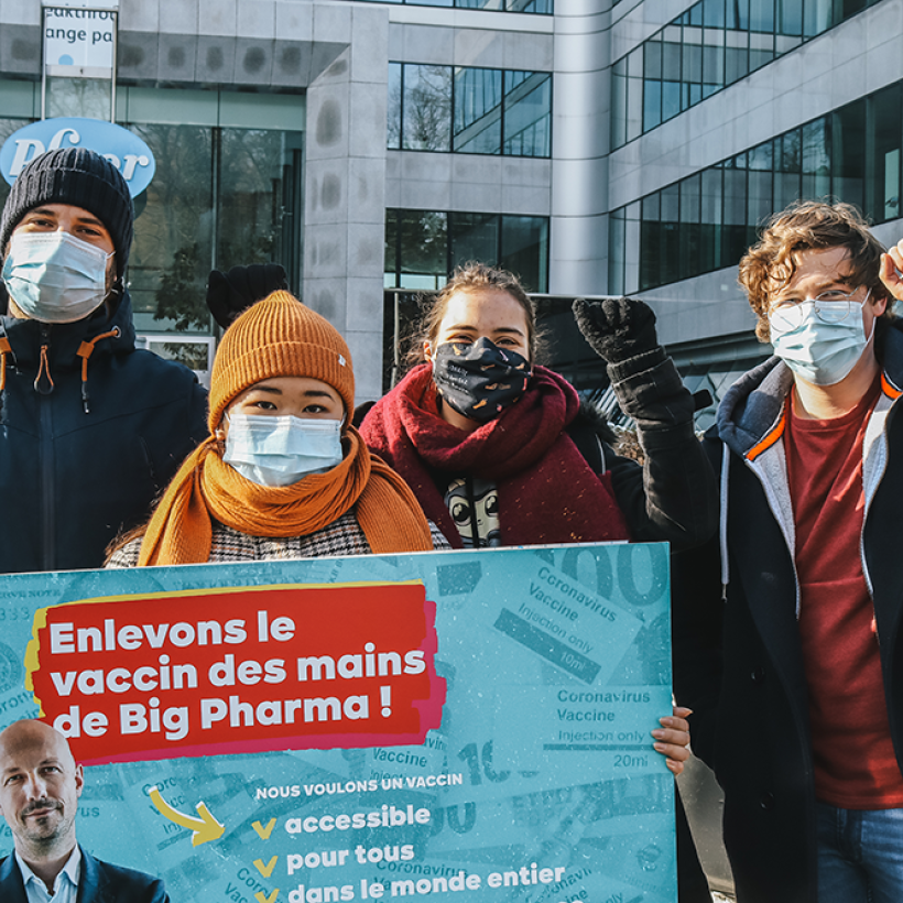 Le PTB demande que la Belgique soutienne la levée des brevets sur le vaccin contre le Covid auprès de l'Organisation mondiale du Commerce