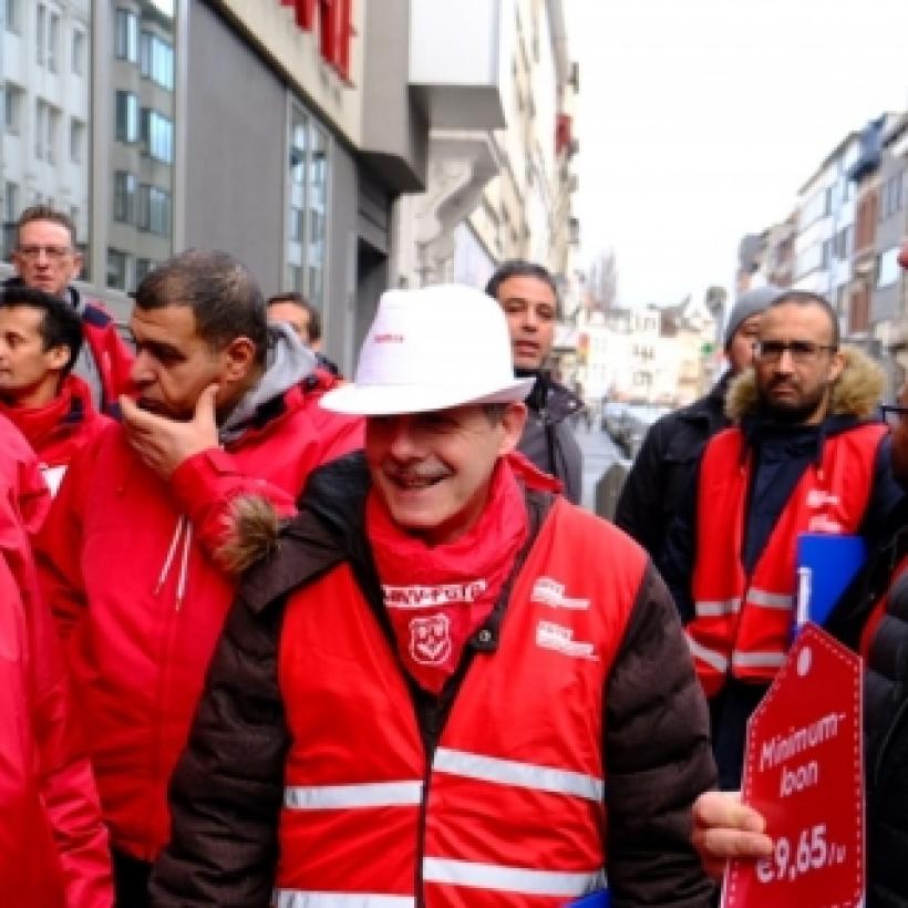 Le PTB soutient la campagne de la FGTB pour un salaire minimum de 14 euros de l’heure