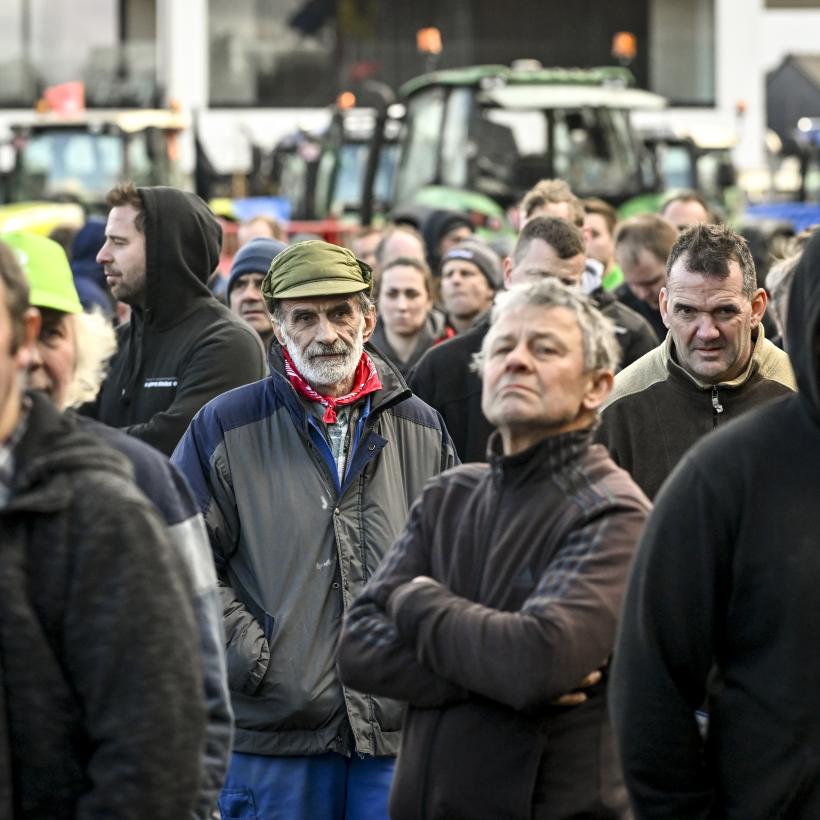 Agriculteurs en lutte. (Photo Belga)
