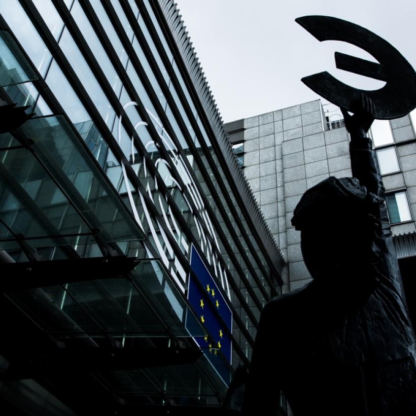 Photo du quartier européen à Bruxelles.