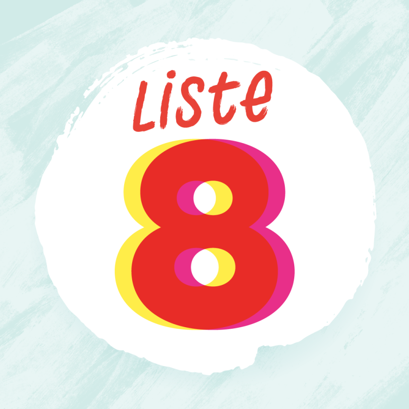 Le PTB a la liste numéro 8.