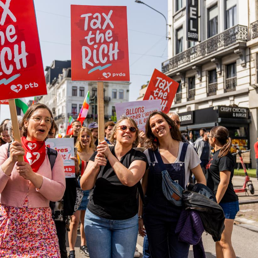 1er Mai du PTB à Bruxelles.