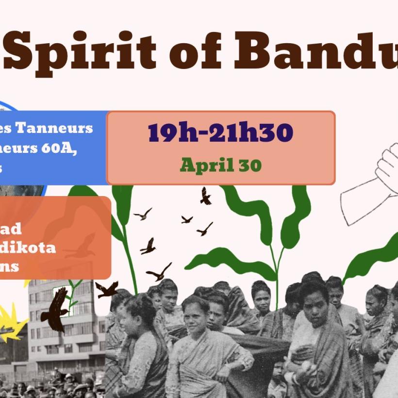 De affiche van de conferentie ‘De Geest van Bandung’