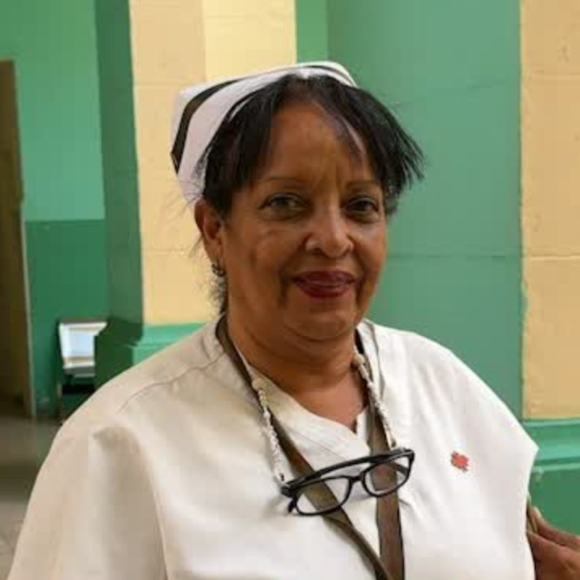 Une infirmière cubaine.