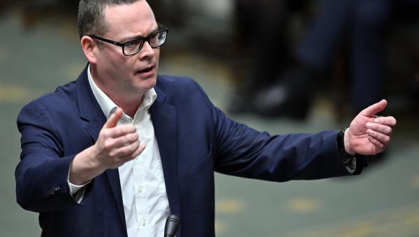 Raoul Hedebouw, président du PTB, au parlement.