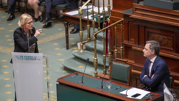 Sofie Merckx, cheffe du groupe PTB à la Chambre.