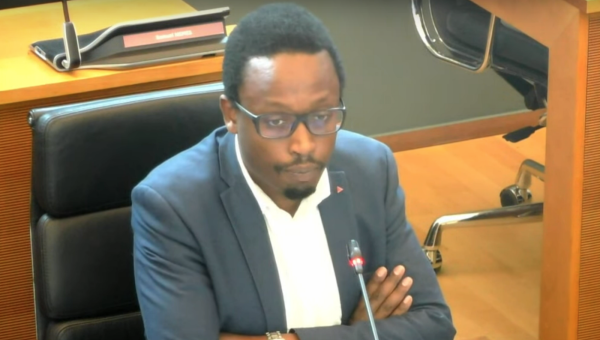 Germain Mugemangango au Parlement wallon