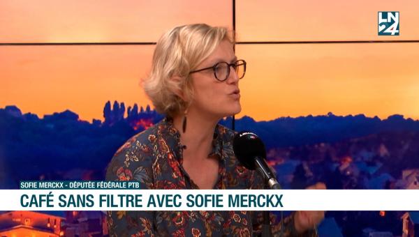 Sofie Merckx sur le plateau de LN24.