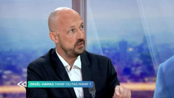 Le député européen PTB Marc Botenga sur le plateau d'RTL.