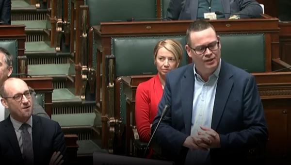 Raoul Hedebouw à la Chambre