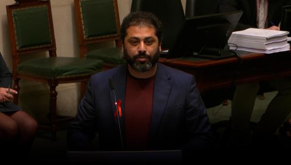 Nabil Boukili à la Chambre