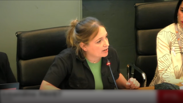 Amandine Pavet au Parlement wallon