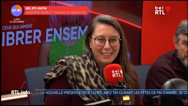 Céline De Bruyn au micro de Bel RTL.