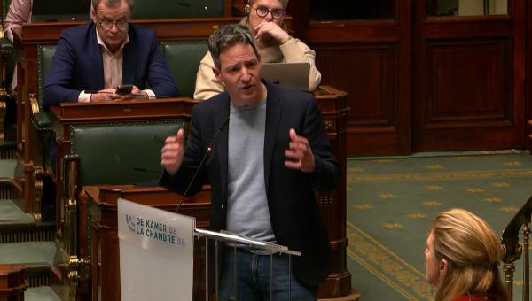 Kim De Witte tijdens zijn tussenkomst in de Kamer